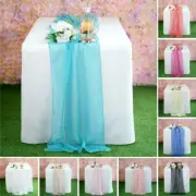 72" Premium Chiffon Extra Long Table Top Runners Wedding Party Home Decorations