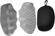 QSTDGVPW 2Pcs Weight Lifting Grips Gym Gloves Workout Grips with EVA Case for Bar Training
