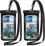 Syncwire Waterproof Phone Pouch [2-Pack] - Universal IPX8 Cell Phone Waterproof Case Dry Bag Protector with Lanyard for Taking Pictures Compatible with iPhone, Samsung and More Up to 7 Inches