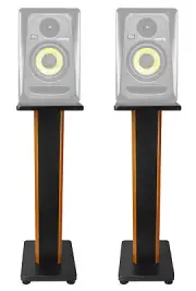 (2) Rockville 28" 2-Tone Studio Monitor Speaker Stands For KRK ROKIT 4 G3