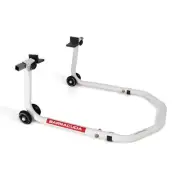 Barracuda Steel Motorcycle Paddock Stand, Rubber Slide, Italian Design, Strong!