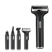 Electric Shaver Razor Cordless Beard Trimmer for Men 4 in 1 Ear and Nose Hair Trimmer Clipper Professional Body Grooming Kit