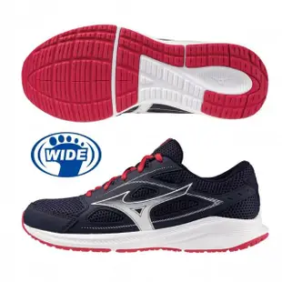 【MIZUNO 美津濃】慢跑鞋 女鞋 運動鞋 緩震 一般型 寬楦 MAXIMIZER 26 藍 K1GA240123