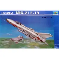 在飛比找蝦皮購物優惠-飛機模型 Mig-21 比例 1 / 32 小號手