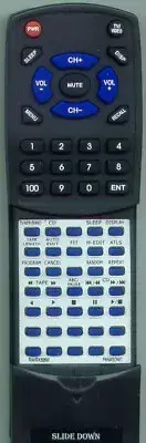 Replacement Remote for PANASONIC RAK-RX308W, RX-DS45