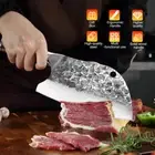 Serbian Chef Butcher Knife Handmade Forged Meat Cleaver Vegetable Kitchen Knife