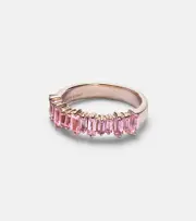 [Suzanne Kalan] Suzanne Kalan 18kt rose gold ring with sapphires O pink