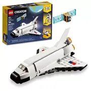 Creator 3 in 1 Space Shuttle Toys - Space Toys Building Set for Boys & White