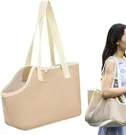Fellflying Puppy Sling - Foldable Cat Carrier Sling - Breathable Mesh Large Interior Pet Sling Carriers, Hands- Puppy Cat Soft-Sided Travel Bag for Outdoor