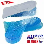 Unisex Honeycomb Gel Heel Lifts Height Increase Insoles Shoe Inserts Pads Raise