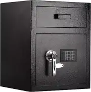 KYODOLED Digital Depository Safe Box, Electronic Steel Safe with Keypad, Locking