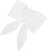 Faux Shirt Collar Detachable Bow Knot Blouse for Women Elegant Layering Accessory for Spring Summer Outfits for Dresses and Office Wear in White