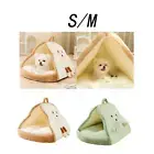 Pet Tent Cave Bed Self Warming Snooze Dog Cat Bed for Pomeranian Dog Kitten