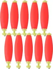 Fishing Bobber, 10 Pack Fishing Bobbers Weighted Snap on Floats, EVA Foam Fishin