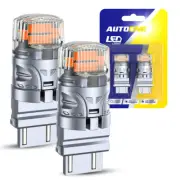 2x Golden Yellow 3157 LED Turn Signal Parking Light Blinker Corner Bulbs 12V A9 (for: Subaru)