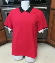 Raf Simons Fred Perry Red Polo shirt Men's 44 or M/L made in Portugal New NWT