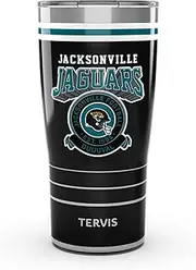 Tervis Traveler NFL Jacksonville Jaguars - Vintage Triple Walled Insulated Tumbler Travel Cup Keeps Drinks Cold & Hot, 20oz, Stainless Steel