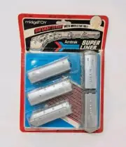 1981 Vintage Midgetoy Amtrak Super Line Diecast Set No. 1940 SealedBlue Back