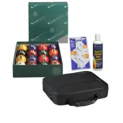 Aramith Premium Belgian Pool Ball Set with Nylon Case, Cleaner and Cloth