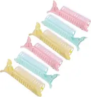 Vaguelly 6Pcs DIY Hair Curlers Self Grip for Effortless Styling Lightweight Portable Hair Styling Tools for Home Travel Use