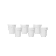 Bialetti Bicchierini Espresso Coffee Cups - White - Set of 6