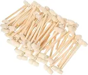 Children's Hammer Toy Set 50pcs Mini Wooden Hammers Small Mallet Educational Hammer for Boys and Girls Safe