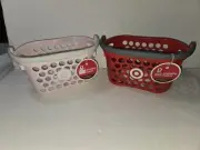 Set Of 2 Target Red & Pink Mini Shopping Baskets