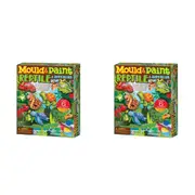 2x 4M Mould & Paint Reptile & Amphibian Kids/Children Art Craft Activity Kit 5+
