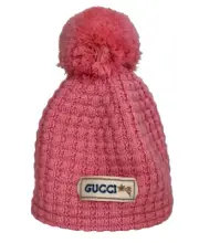 ️ GUCCI KIDS 100% WOOL KNIT CHILDREN'S POMPOM BEANIE Hat Size S/52/18 cm