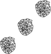 ibasenice 3 Pcs Halloween Simulation Chain Party Layout Decor Barrier Chain Prop Fetter Lifelike Simulation for Halloween Decorations