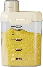 Cereal Dispenser,Dispenser Food Containers with Lids - Leakproof Clear Jars Kitchen Canisters, Large Pantry Organizer for Rice, Sugar, Snack, Cereal