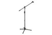 Hercules EZ Clutch Tripod Microphone Stand Holder w 2 in 1 Boom Mic Clip Black