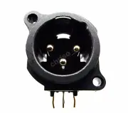 From OZ Quality 1PC XLR 3 Pin Male Solder Rack Panel Mount Terminal Block +F.P