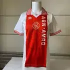UMBRO Ajax Amsterdam Football Jersey Men's Size Small White/Red Soccer