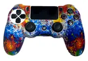 Silicone Cover For PS4 Controller Case Skin - Paint Splatter