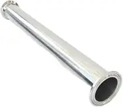 Free Shipping Sanitary Tri Clamp Type Spool Tube with 51/64MM Ferrule Clamp SS304 4/6/8/12/18/24" Length Tube Thickness 1.5mm(8 inch,25MM)