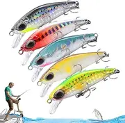 Bass Lures Freshwater, Saltwater Fishing Lures Bait Kit | Fish Tackle Equipment for Home Users, Business Users, Chinese New Year, Valentine's Day
