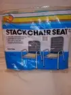 Outdoor Chair Pad Replacement Resin Stacked 1989 Pastels Green Yellow Kmart USA