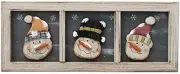 Wood Snowman Wall Decor Hanging Christmas Sign, Rustic Christmas Snowman Decor