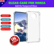 For Nokia G11/ G20/ G21/ C30/ C21 Plus Clear Protective Case Shockproof Cover