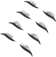 NOLITOY 4 Pairs Glitter Eyeliner Stickers Self-adhesive False Eyelashes Beauty Supply