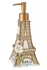 Avanti Paris Eiffel Tower Botanique Vintage Luxurious Soap Lotion Pump Dispenser