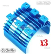 3 Pcs Blue Aluminum Heat Sink Top For 540 550 Motor Tamiya HSP Car RC EP