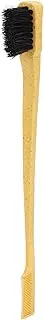 Eyebrow Brush Double Headed Design Beauty Tool for Eyebrow Makeup and Eyelash Comb for Home Use, Wheat Straw Material ABS (Yellow)