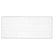 Square BBQ Grill Net 20x50cm Galvanized Iron Barbecue Mesh Mat