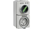 Clipsal Easy56 Round 4 Pin 32A Switched Socket | EY56C432