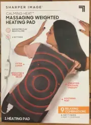 Sharper image Electric massaging Heating Pad for Back Neck & shoulder 12x24
