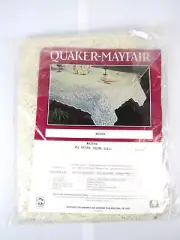 Quaker-Mayfair Lace Rectangle Tablecloth - 50"x70" - Madeira - Vintage - New
