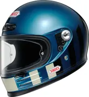 Shoei Glamster Resurrection Helmet, black-white-blue, Size XS for Men Black White Blue
