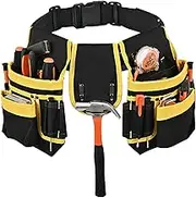 Cozioz 26-Pocket Tool Belt for Men, Detachable & Adjustable Tool Pouch Bag, Ideal for Electricians, Carpenters, Construction Workers, and Utility Belt Work Apron